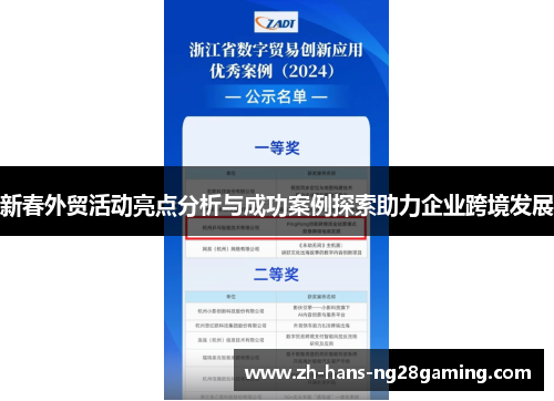 新春外贸活动亮点分析与成功案例探索助力企业跨境发展